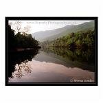 Peaceful scene of the famous River Kwai, Thailand.