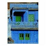 Vibrant blues and greens enliven this house in the old city of Jodhpur, India.