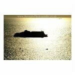 Silhouetted Ferry